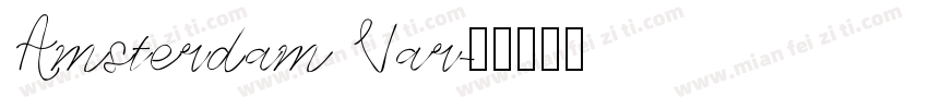 Amsterdam Var字体转换